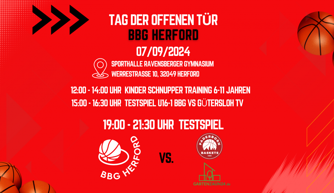 Tag der offenen Tür und Testspiele am 07.09.